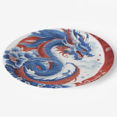 辰年パーティー紙プレート! ペーパープレート (アングル)