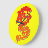 辰年ラウンドウォールクロック ラージ壁時計 (傾斜)