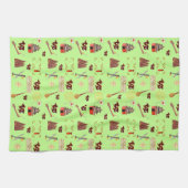 辰年中国ののお気に入りミュージックラック キッチンタオル (横)