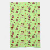 辰年中国ののお気に入りミュージックラック キッチンタオル (縦)