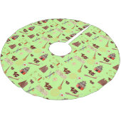 辰年中国ののお気に入りミュージックラック ブラッシュドポリエステルツリースカート (アングル)