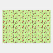 辰年中国ののお気に入りミュージックラック ラッピングペーパーシート (正面)