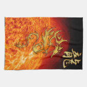 辰年中国のアジアタオル（日あり） キッチンタオル (横)