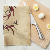 辰年中国のアジアントレボル キッチンタオル (四つ折り)