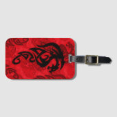 辰年中国のアート ラゲッジタグ (正面横)