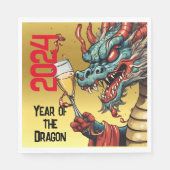 辰年中国のサービス新年 スタンダードランチョンナプキン (正面)