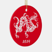 辰年中国の新年 セラミックオーナメント (右)