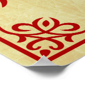 辰年中国の記号 ポスター (角)