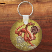 辰年中国の〔占星術の〕十二宮図 キーホルダー (正面)