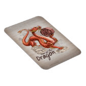 辰年中国の〔占星術の〕十二宮図 マグネット (右側)