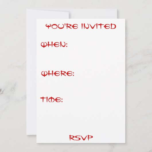 辰年中国の/新年 招待状 (裏面)