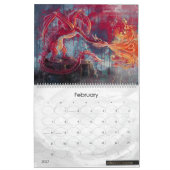 辰年芸術 カレンダー (2月 2027)