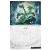 辰年芸術 カレンダー (3月 2027)