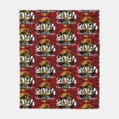 辰年2024中国の〔占星術の〕十二宮図 フリースブランケット (正面)