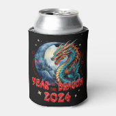辰年2024中国の、新年ドラゴン 缶クーラー (缶正面)