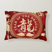 辰年20 |中国の〔占星術の〕十二宮図 アクセントクッション (裏面)