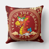 辰年20 |中国の〔占星術の〕十二宮図 クッション (裏面)