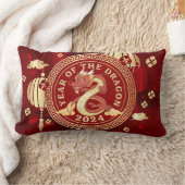 辰年20 |中国の〔占星術の〕十二宮図 ランバークッション (ブランケット)