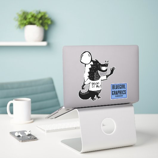 辰年24 シール (デスク上のノートパソコン)