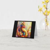 辰年5 カード (黄色い花)