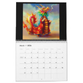 辰年 カレンダー (3月 2026)