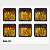 辰年 スクエアシール (シート)