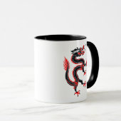 辰年～赤・黒・白 マグカップ (正面右)