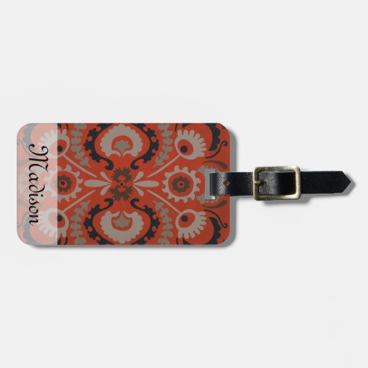 辰砂Suzani I ラゲッジタグ (正面横)