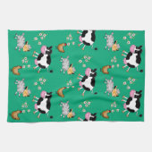農おもしろい動物 キッチンタオル (横)