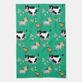 農おもしろい動物 キッチンタオル (縦)