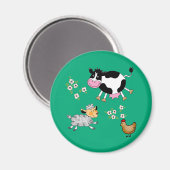 農おもしろい動物 マグネット (正面/裏面)