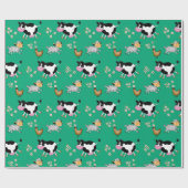 農おもしろい動物 ラッピングペーパー (フラット)