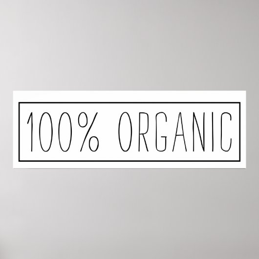 農インスパイア家100オーガニック% ポスター (正面)