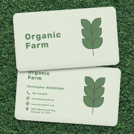 農オーガニック場 名刺