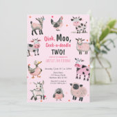 農ガーリー畜第二誕生日 招待状 (スタンド正面)