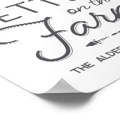 農パーソナライズされた場のプリントの方が人生だ ポスター (角)