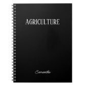 農パーソナライズされた業主題手帳 ノートブック (正面)