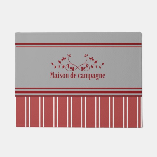 農フランスの家ヴィンテージスタイル      ドアマット (正面)