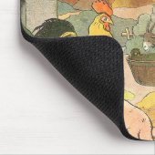 農フランスの畜動物 マウスパッド (コーナー)