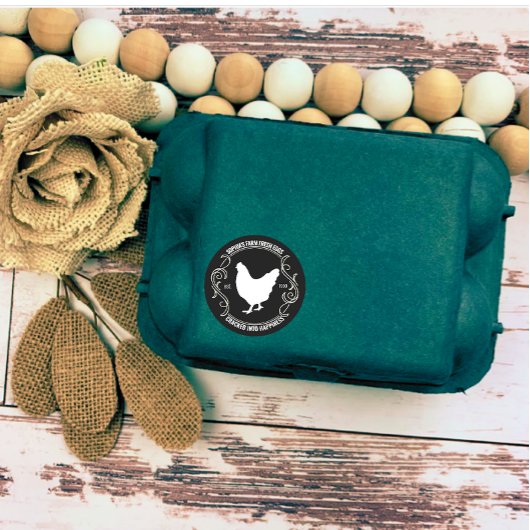 農モダンパーソナライズされた場生卵の事業名 ラウンドシール