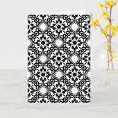 農モダン家白黒瓦 カード (黄色い花)