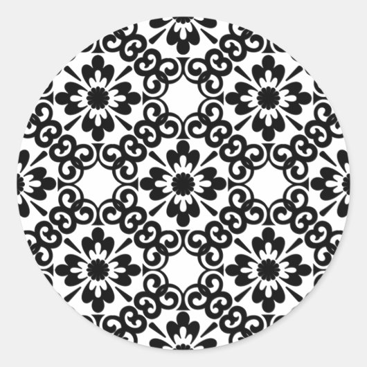 農モダン家白黒瓦 ラウンドシール (正面)