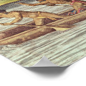 農作物の共同貯蔵庫への集荷 ポスター (角)