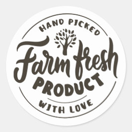 農作物の食品ワードアート ラウンドシール