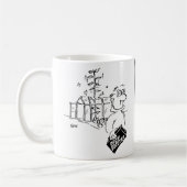 農作物を肥料にする庭師 コーヒーマグカップ (左)