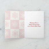 農動物ヴィンテージスタイルカントリークリスマス シーズンカード (内部)