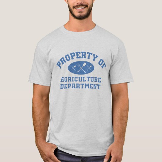 農務省の財産(青) Tシャツ (正面)