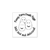 農園おもしろいかわいい幸せ笑顔エッグv2ラバースタンプ ラバースタンプ (インプリント)