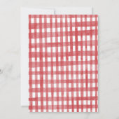 農園お洒落動物納屋周囲の庭誕生日ボーイパーティー 招待状 (裏面)