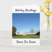 **農園からの休日のご挨拶** カード (黄色い花)